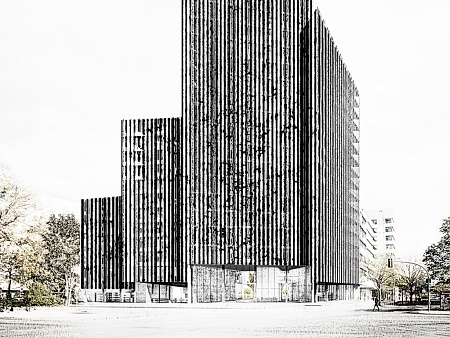 Office and Residential Building Kurfuerstenstrasse, Berlin - Competition 1st Prize